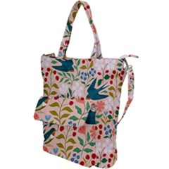 Floral Shoulder Tote Bag by Sparkle