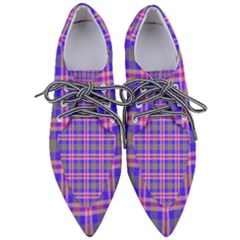 Tartan Purple Pointed Oxford Shoes by tartantotartanspink2