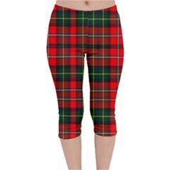 Boyd Modern Tartan 2 Velvet Capri Leggings  by tartantotartansred