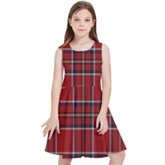 Brodie Clan Tartan 2 Kids  Skater Dress by tartantotartansred