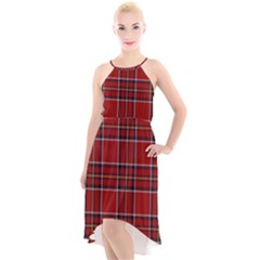 Brodie Clan Tartan 2 High-low Halter Chiffon Dress  by tartantotartansred