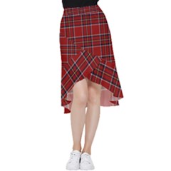 Brodie Clan Tartan 2 Frill Hi Low Chiffon Skirt by tartantotartansred