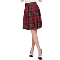 Brodie Clan Tartan A-line Skirt by tartantotartansred