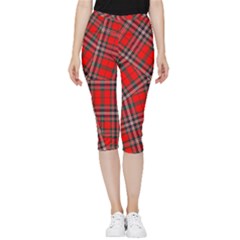 Macfarlane Modern Heavy Tartan Inside Out Lightweight Velour Capri Leggings  by tartantotartansallreddesigns