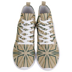 Abstract Pattern Geometric Backgrounds   Men s Lightweight High Top Sneakers by Eskimos