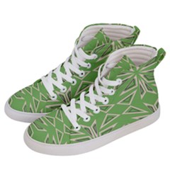 Abstract Pattern Geometric Backgrounds   Men s Hi-top Skate Sneakers by Eskimos