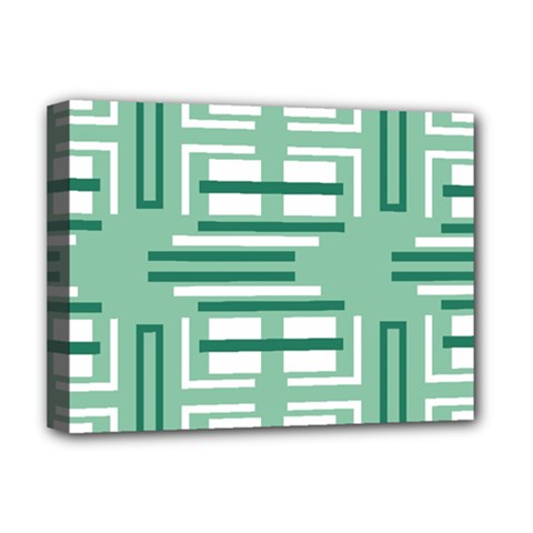 Abstract Pattern Geometric Backgrounds   Deluxe Canvas 16  X 12  (stretched)  by Eskimos