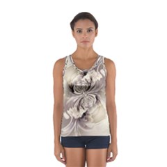 Fractal Feathers Sport Tank Top  by MRNStudios