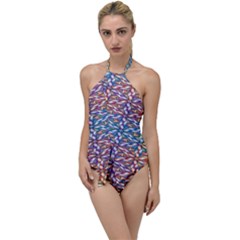 Colorful Flowers Go With The Flow One Piece Swimsuit by Sparkle