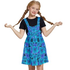 Blue In Bloom On Fauna A Joy For The Soul Decorative Kids  Apron Dress by pepitasart