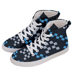 Abstract Pattern Geometric Backgrounds   Men s Hi-top Skate Sneakers by Eskimos