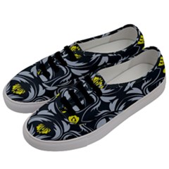 Folk Flowers Print Floral Pattern Ethnic Art Men s Classic Low Top Sneakers by Eskimos