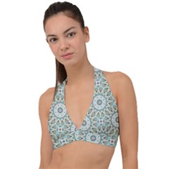 Mandala  Halter Plunge Bikini Top by zappwaits