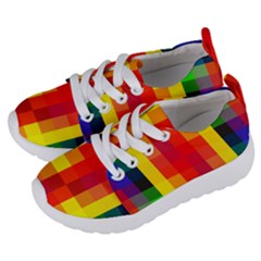 Pride Plaid Kids  Lightweight Sports Shoes by WetdryvacsLair