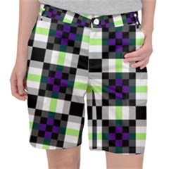 Agender Flag Plaid With Difference Pocket Shorts by WetdryvacsLair