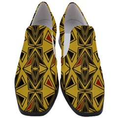 Abstract Pattern Geometric Backgrounds   Women Slip On Heel Loafers by Eskimos