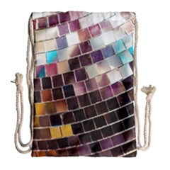 Funky Disco Ball Drawstring Bag (large) by essentialimage365