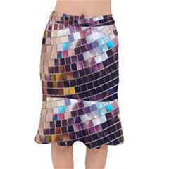 Funky Disco Ball Short Mermaid Skirt by essentialimage365