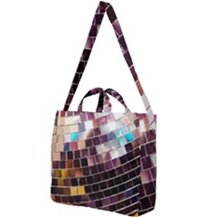 Funky Disco Ball Square Shoulder Tote Bag by essentialimage365