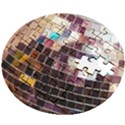 Funky Disco Ball Wooden Puzzle Round View2