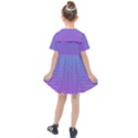 Hex Circle Points Vaporwave One Kids  Sailor Dress View2