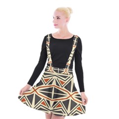 Abstract Geometric Design    Suspender Skater Skirt by Eskimos