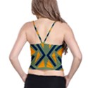 Abstract geometric design    Spaghetti Strap Bra Top View2