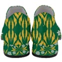 Folk flowers print Floral pattern Ethnic art Women Slip On Heel Loafers View4