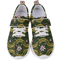 Folk Flowers Print Floral Pattern Ethnic Art Women s Velcro Strap Shoes by Eskimos