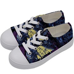 Glitch Witch Ii Kids  Low Top Canvas Sneakers by MRNStudios