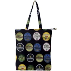 Beer Brands Logo Pattern Double Zip Up Tote Bag by dflcprintsclothing