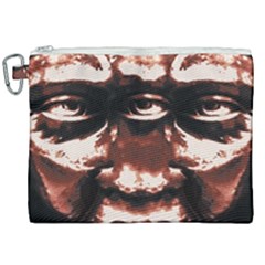 Creepy Head Portrait Artwork Canvas Cosmetic Bag (xxl) by dflcprintsclothing