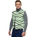 Abstract pattern geometric backgrounds Men s Short Button Up Puffer Vest	 View3