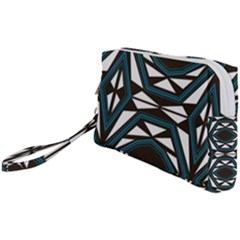 Abstract Pattern Geometric Backgrounds Wristlet Pouch Bag (small) by Eskimos