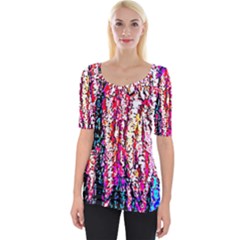 Colorful Bark Wide Neckline Tee