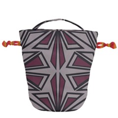 Abstract Pattern Geometric Backgrounds Drawstring Bucket Bag by Eskimos