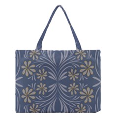 Folk Flowers Print Floral Pattern Ethnic Art Medium Tote Bag