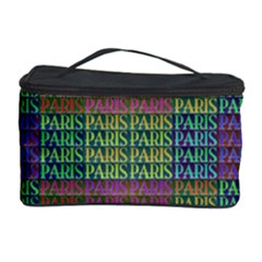 Paris Words Motif Colorful Pattern Cosmetic Storage by dflcprintsclothing