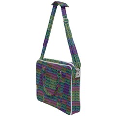 Paris Words Motif Colorful Pattern Cross Body Office Bag by dflcprintsclothing