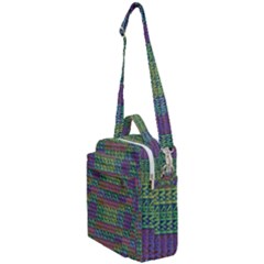 Paris Words Motif Colorful Pattern Crossbody Day Bag by dflcprintsclothing