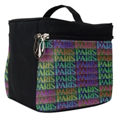 Paris Words Motif Colorful Pattern Make Up Travel Bag (small) by dflcprintsclothing