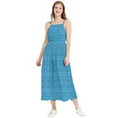 Sea Waves Boho Sleeveless Summer Dress by Sparkle