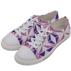 Abstract Pattern Geometric Backgrounds  Men s Low Top Canvas Sneakers by Eskimos