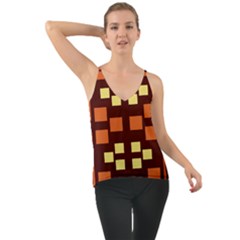 Abstract Pattern Geometric Backgrounds  Chiffon Cami by Eskimos