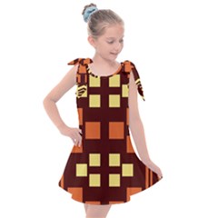 Abstract Pattern Geometric Backgrounds  Kids  Tie Up Tunic Dress by Eskimos