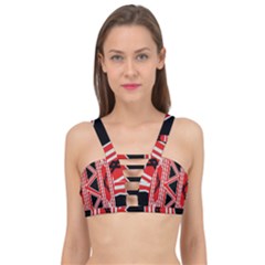 Abstract Pattern Geometric Backgrounds  Cage Up Bikini Top by Eskimos