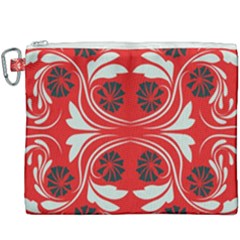 Folk Flowers Print Floral Pattern Ethnic Art Canvas Cosmetic Bag (xxxl) by Eskimos