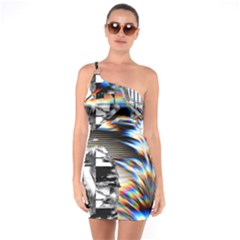 Rainbow Assault One Soulder Bodycon Dress by MRNStudios