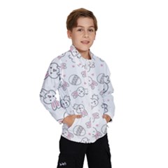 Cute Pattern With Easter Bunny Egg Kids  Windbreaker