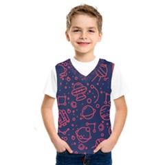 Seamless Space Pattern Kids  Basketball Tank Top